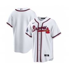 Men's Atlanta Braves Blank 2021 White World Series Champions Cool Base Stitched Jersey