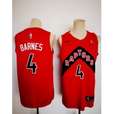 Men's Toronto Raptors #4 Scottie Barnes Fanatics Branded Red 2020-21 Fast Break Replica Player Jersey