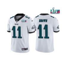 Men's Philadelphia Eagles #11 A.J. Brown White Super Bowl LVII Vapor Untouchable Limited Stitched Jersey