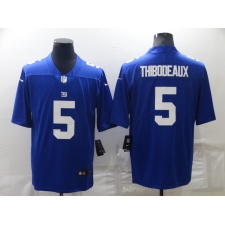 Men's New York Giants #5 Kayvon Thibodeaux Nike Royal 2022 NFL Draft First Round Pick Limited Jersey