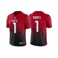 Men's Atlanta Falcons #1 Marcus Mariota Red Black Vapor Untouchable Limited Stitched Jersey