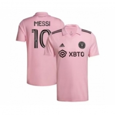 Women's Inter Miami CF #10 Lionel Messi Pink Soccer Jersey
