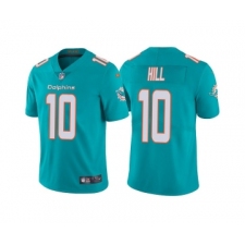Men’s Miami Dolphins #10 Tyreek Hill Aqua Vapor Untouchable Limited Stitched Football Jersey
