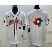 Men's USA Baseball Big Logo 2023 White World Classic Stitched Jerseys