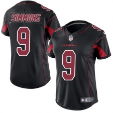 Women's Nike Arizona Cardinals #9 Isaiah Simmons Black Stitched NFL Limited Rush Jersey