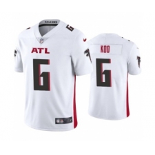 Men's Atlanta Falcons #6 Younghoe Koo New White Vapor Untouchable Limited Stitched Jersey