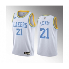 Men's Los Angeles Lakers #21 Maxwell Lewis White 2023 Draft Association Edition Stitched Basketball Jersey