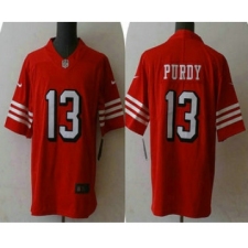 Men's San Francisco 49ers #13 Brock Purdy New Red Vapor Untouchable Limited Stitched Football Jersey