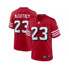 Men's Nike San Francisco 49ers #23 Christian McCaffrey Red Game Stitched Football Jersey