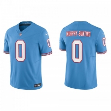 Men's Nike Tennessee Titans #0 Sean Murphy-Bunting Light Blue 2023 F.U.S.E. Vapor Limited Throwback Stitched Football Jersey