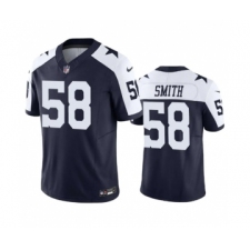 Men's Nike Dallas Cowboys #58 Mazi Smith Navy 2023 F.U.S.E. Vapor Limited Stitched Football Jersey