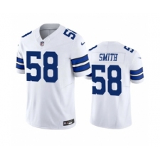 Men's Nike Dallas Cowboys #58 Mazi Smith White 2023 F.U.S.E. Vapor Limited Stitched Football Jersey