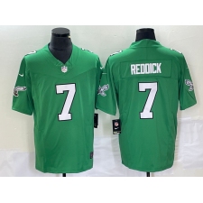Men's Nike Philadelphia Eagles #7 Haason Reddick Green 2023 F.U.S.E. Vapor Limited Throwback Stitched Football Jersey