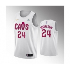 Men's Cleveland Cavaliers #24 Lauri Markkanen Association Edition Stitched Basketball Jersey