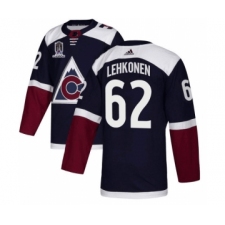 Men's Colorado Avalanche #62 Artturi Lehkonen 2022 Navy Stanley Cup Champions Patch Stitched Jersey