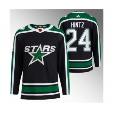 Men's Dallas Stars #24 Roope Hintz Black 2022-23 Reverse Retro Stitched Jersey