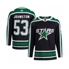 Men's Dallas Stars #53 Wyatt Johnston Green Stitched Jersey