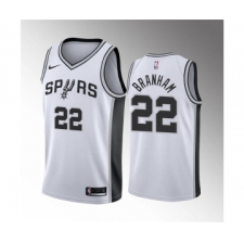 Men' San Antonio Spurs #22 Malaki Branham White Association Edition Stitched Jersey