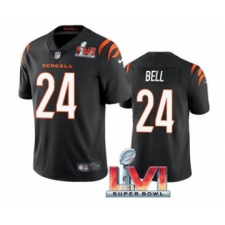Men's Cincinnati Bengals #24 Vonn Bell Black 2022 Super Bowl LVI Vapor Limited Stitched Jersey