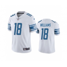 Men's Detroit Lions #18 Jameson Williams White Vapor Untouchable Limited Stitched Jersey