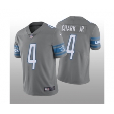Men's Detroit Lions #4 DJ Chark Jr. Gray Vapor Untouchable Limited Stitched Jerse