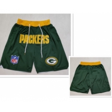 Men's Green Bay Packers Green Just Don Swingman Shorts