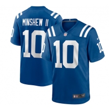 Men's Indianapolis Colts #10 Gardner Minshew II Nike Royal Limited Stitched Jerseys