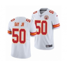 Men's Kansas City Chiefs #50 Willie Gay Jr. White Vapor Untouchable Limited Stitched Football Jersey