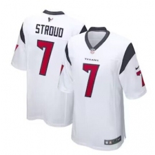 Men's Houston Texans #7 C.J. Stroud Nike White 2023 NFL Draft First Round Pick Limited Jersey
