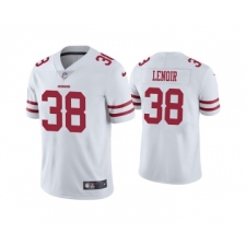 Men San Francisco 49ers #38 Deommodore Lenoir White Vapor Untouchable Limited Jersey