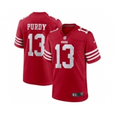 Men's San Francisco 49ers #13 Brock Purdy Red Stitched Game Football Jersey