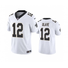 Men's New Orleans Saints #12 Chris Olave White 2023 F.U.S.E. Vapor Untouchable Limited Stitched Jersey