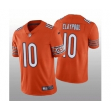 Men Chicago Bears #10 Chase Claypool Orange Vapor Untouchable Limited Stitched Football Jersey