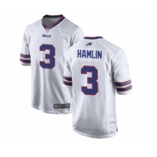 Men's Buffalo Bills #3 Damar Hamlin White Jersey