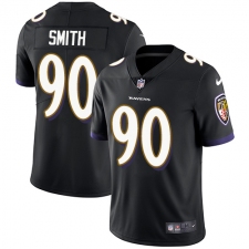 Men's Nike Baltimore Ravens #90 Za'Darius Smith Black Alternate Vapor Untouchable Limited Player NFL Jersey