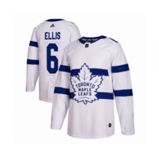 Men's Toronto Maple Leafs #6 Ron Ellis White Adidas Stitched NHL Jersey