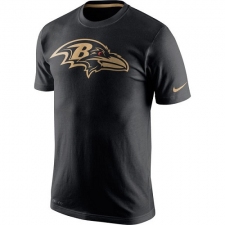 NFL Men's Baltimore Ravens Nike Black Championship Drive Gold Collection Performance T-Shirt