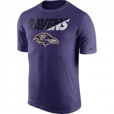 NFL Men's Baltimore Ravens Nike Purple Legend Staff Practice Performance T-Shirt