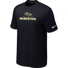 Nike Baltimore Ravens Authentic Logo NFL T-Shirt - Black