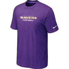 Nike Baltimore Ravens Sideline Legend Authentic Font Dri-FIT NFL T-Shirt - Purple