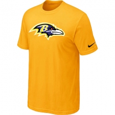 Nike Baltimore Ravens Sideline Legend Authentic Logo Dri-FIT NFL T-Shirt - Yellow