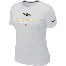 Nike Baltimore Ravens Women's Critical Victory NFL T-Shirt - White