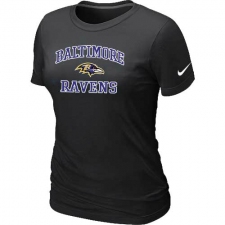 Nike Baltimore Ravens Women's Heart & Soul NFL T-Shirt - Black