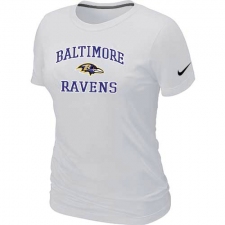 Nike Baltimore Ravens Women's Heart & Soul NFL T-Shirt - White