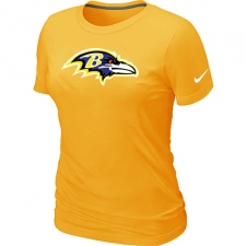 Nike Baltimore Ravens Women's Legend Logo Dri-FIT NFL T-Shirt - Yellow