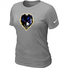 Nike Baltimore Ravens Women's Team Logo NFL T-Shirt - Grey