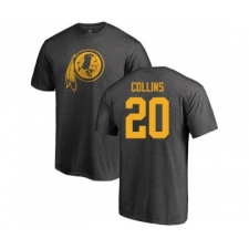 Football Washington Redskins #20 Landon Collins Ash One Color T-Shirt