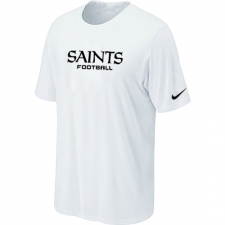 Nike New Orleans Saints Sideline Legend Authentic Font Dri-FIT NFL T-Shirt - White