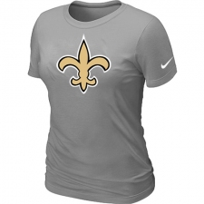 Nike New Orleans Saints Women's Legend Logo Dri-FIT NFL T-Shirt - Grey