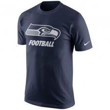 NFL Seattle Seahawks Nike Facility T-Shirt - College Navy